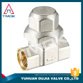 brass small automatic air vent valve with brass color cast cooper single ball air vent valve